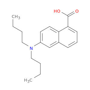1-Naphthalenecarboxylic acid, 6-(dibutylamino)-