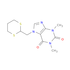1H-Purine-2,6-dione,7-(1,3-dithian-2-ylmethyl)-3,7-dihydro-1,3-dimethyl-