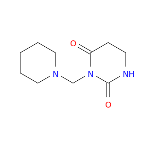 2,4(1H,3H)-Pyrimidinedione, dihydro-3-(1-piperidinylmethyl)-