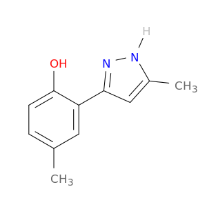 Phenol, 4-methyl-2-(5-methyl-1H-pyrazol-3-yl)-