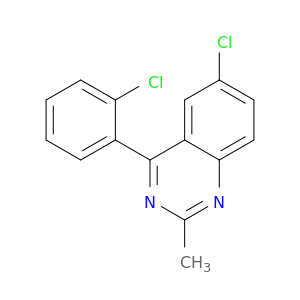 Quinazoline, 6-chloro-4-(2-chlorophenyl)-2-methyl-