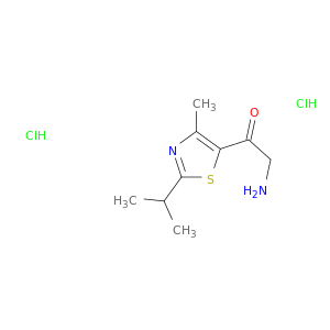 2-Amino-1-[4-methyl-2-(propan-2-yl)-1,3-thiazol-5-yl]ethan-1-one dihydrochloride