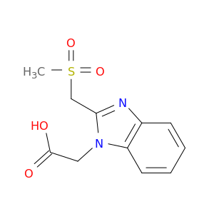 2-[2-(Methanesulfonylmethyl)-1H-1,3-benzodiazol-1-yl]acetic acid