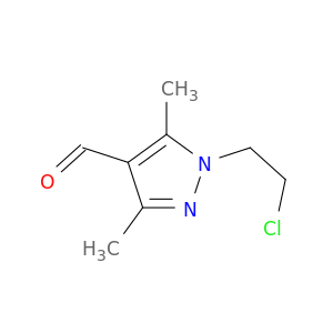 1-(2-chloroethyl)-3,5-dimethyl-1H-pyrazole-4-carbaldehyde