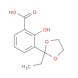 Benzoic acid, 3-(2-ethyl-1,3-dioxolan-2-yl)-2-hydroxy-