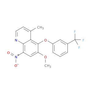 Quinoline, 6-methoxy-4-methyl-8-nitro-5-[3-(trifluoromethyl)phenoxy]-