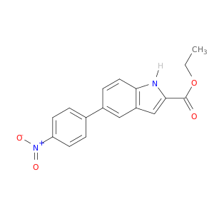 1H-Indole-2-carboxylic acid, 5-(4-nitrophenyl)-, ethyl ester