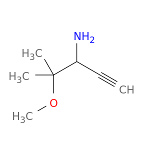 4-methoxy-4-methylpent-1-yn-3-amine