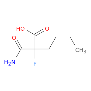 2-carbamoyl-2-fluorohexanoic acid