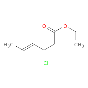 4-Hexenoic acid, 3-chloro-, ethyl ester, (E)-