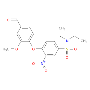 N,N-二乙基-4-(4-甲酰基-2-甲氧基苯氧基)-3-硝基苯磺酰胺