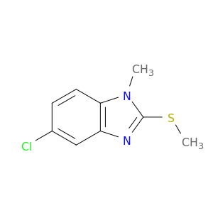 1H-Benzimidazole, 5-chloro-1-methyl-2-(methylthio)-