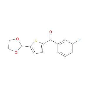 5-(1,3-DIOXOLAN-2-YL)-2-(3-FLUOROBENZOYL)THIOPHENE