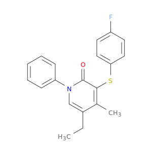 2(1H)-Pyridinone, 5-ethyl-3-[(4-fluorophenyl)thio]-4-methyl-1-phenyl-