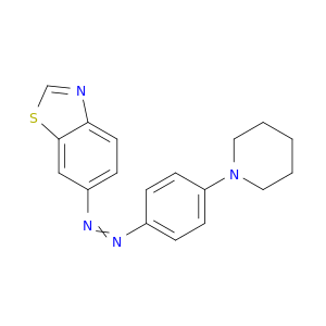 Benzothiazole, 6-((p-piperidinophenyl)azo)-