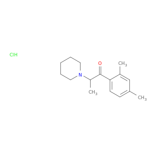 1-Propanone,1-(2,4-dimethylphenyl)-2-(1-piperidinyl)-, hydrochloride (1:1)