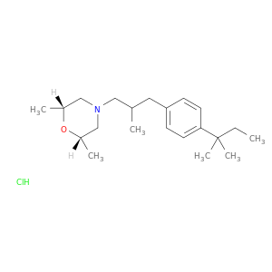 4-(3-对叔戊基苯基-2-甲基丙基)-顺式-2,6-二甲基吗啉盐酸盐