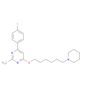 Pyrimidine, 4-(4-fluorophenyl)-2-methyl-6-[[6-(1-piperidinyl)hexyl]oxy]-