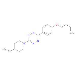 1,2,4,5-Tetrazine, 3-(4-butoxyphenyl)-6-(4-ethyl-1-piperidinyl)-