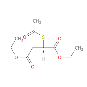 Butanedioic acid, (acetylthio)-, diethyl ester, (R)-