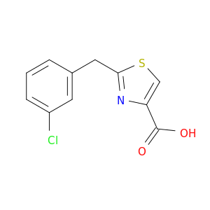2-[(3-Chlorophenyl)methyl]-1,3-thiazole-4-carboxylic acid