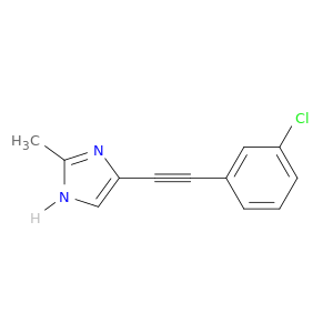 1H-Imidazole, 4-[(3-chlorophenyl)ethynyl]-2-methyl-