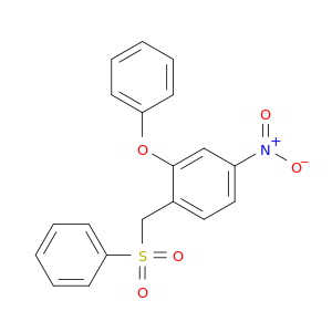Benzene, 4-nitro-2-phenoxy-1-[(phenylsulfonyl)methyl]-