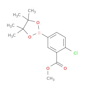 2-氯-5-(4,4,5,5-四甲基-1,3,2-二氧硼杂环戊烷-2-基)苯甲酸甲酯