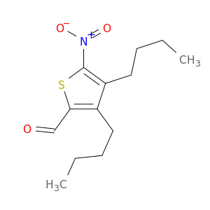 2-Thiophenecarboxaldehyde, 3,4-dibutyl-5-nitro-