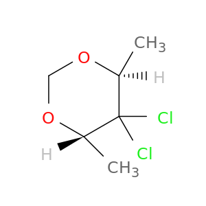 1,3-Dioxane, 5,5-dichloro-4,6-dimethyl-, trans-