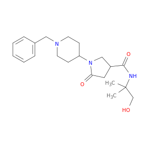 1-(1-Benzylpiperidin-4-yl)-N-(1-hydroxy-2-methylpropan-2-yl)-5-oxopyrrolidine-3-carboxamide