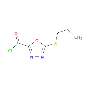 1,3,4-Oxadiazole-2-carbonyl chloride, 5-(propylthio)-