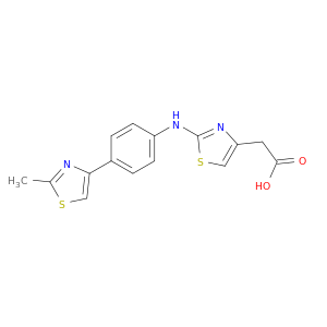 4-Thiazoleacetic acid, 2-[[4-(2-methyl-4-thiazolyl)phenyl]amino]-