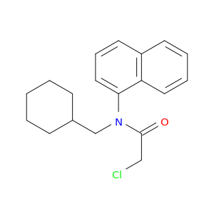 乙酰胺,2-氯-N-(环己基甲基)-N-1-萘基-
