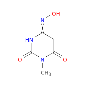 2,4,6(1H,3H,5H)-Pyrimidinetrione, 1-methyl-, 4-oxime