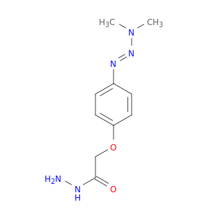 2-{4-[(1e)-3,3-dimethyltriaz-1-en-1-yl]phenoxy}acetohydrazide