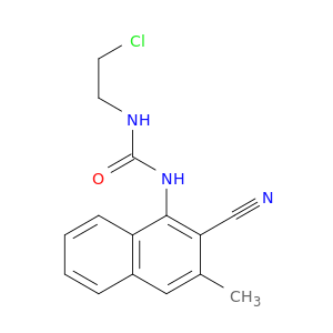 Urea, N-(2-chloroethyl)-N'-(2-cyano-3-methyl-1-naphthalenyl)-