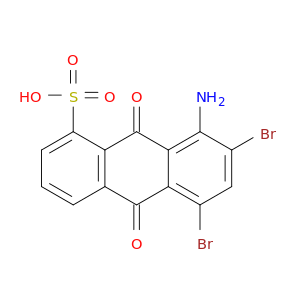 8-amino-5,7-dibromo-9,10-dioxo-9,10-dihydroanthracene-1-sulfonic acid