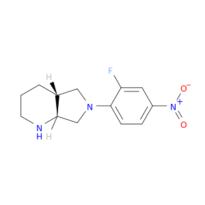 1H-Pyrrolo[3,4-b]pyridine, 6-(2-fluoro-4-nitrophenyl)octahydro-, cis-