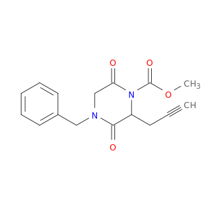 Methyl 4-benzyl-3,6-dioxo-2-(prop-2-yn-1-yl)piperazine-1-carboxylate