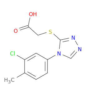 2-((4-(3-Chloro-4-methylphenyl)-4H-1,2,4-triazol-3-yl)thio)acetic acid