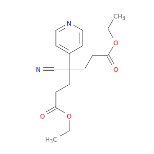 Heptanedioic acid, 4-cyano-4-(4-pyridinyl)-, diethyl ester