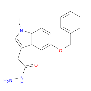1H-Indole-3-aceticacid, 5-(phenylmethoxy)-, hydrazide