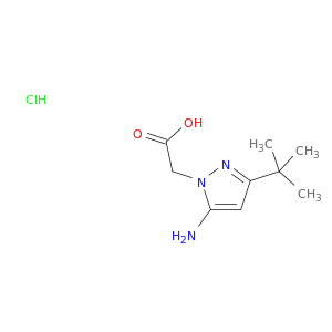 2-(5-amino-3-tert-butyl-1H-pyrazol-1-yl)acetic acid hydrochloride