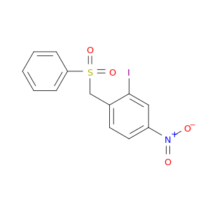 Benzene, 2-iodo-4-nitro-1-[(phenylsulfonyl)methyl]-