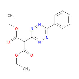 Propanedioic acid, (6-phenyl-1,2,4,5-tetrazin-3-yl)-, diethyl ester