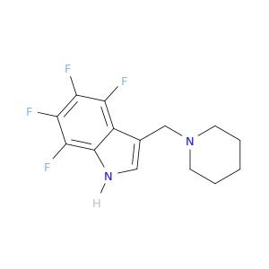 1H-Indole, 4,5,6,7-tetrafluoro-3-(1-piperidinylmethyl)-