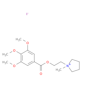 Pyrrolidinium, 1-methyl-1-[2-[(3,4,5-trimethoxybenzoyl)oxy]ethyl]-, iodide