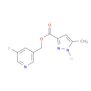 1H-Pyrazole-3-carboxylicacid, 5-methyl-, (5-fluoro-3-pyridinyl)methyl ester