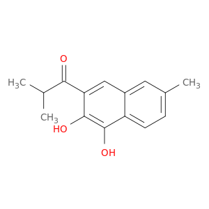 1-Propanone, 1-(3,4-dihydroxy-7-methyl-2-naphthalenyl)-2-methyl-